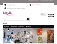 Tablet Screenshot of loeilouvert.com